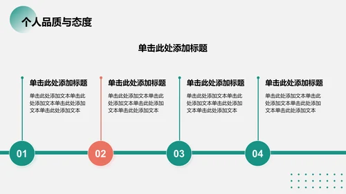 绿色商务风人物介绍通用模板PPT模板