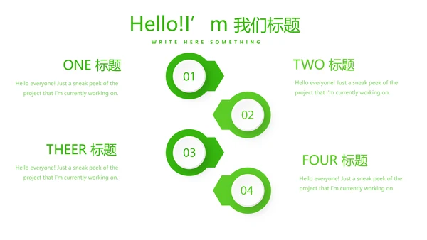 绿色小清新医药营销团队管理动态PPT