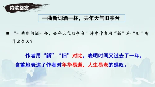 八年级语文上册第六单元课外古诗词诵读《浣溪沙（一曲新词酒一杯）》课件