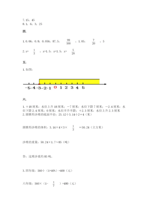 山东省济南市外国语学校小升初数学试卷及答案（历年真题）.docx