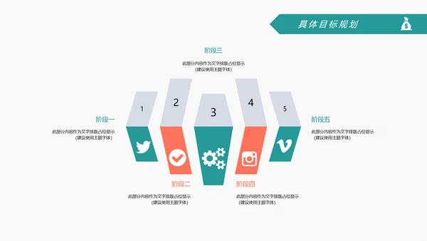 2019扁平化设计销售部年终报告总结计划PPT模板