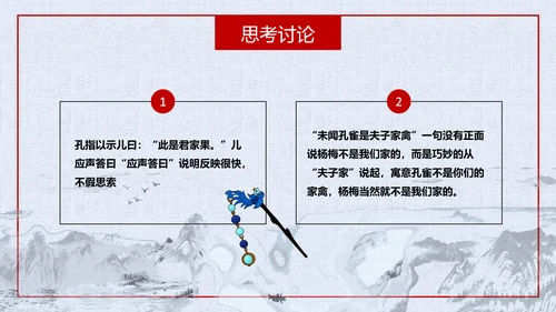 杨氏之子人教版语文课件PPT模板