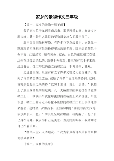 家乡的景物作文三年级.docx