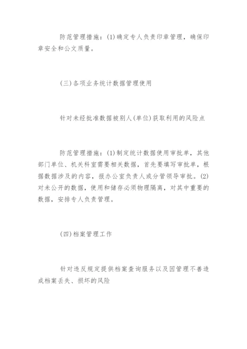 人事劳资廉政风险点.docx