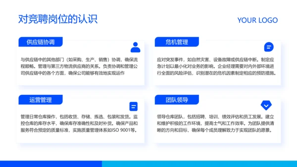 蓝色商务风企业岗位竞聘PPT