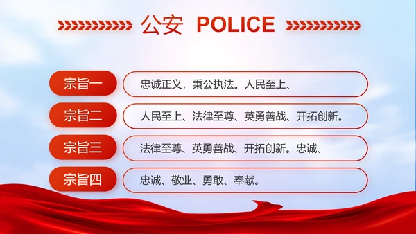 公安心向党护航新征程工作总结PPT