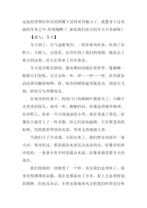 描写冬天的作文500字.docx
