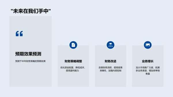 财务策略半年报告