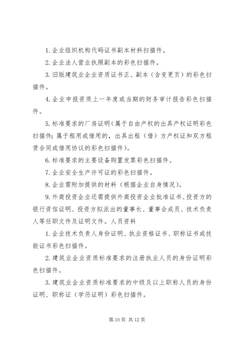 建筑资质换领申请报告[范文大全].docx