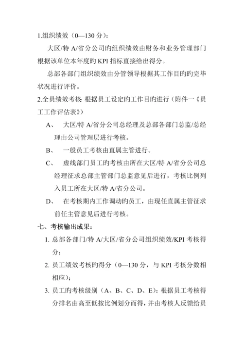 中国网通绩效考评新版制度(2).docx