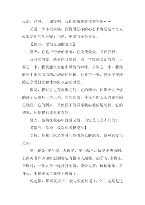 爱恨交加作文.docx