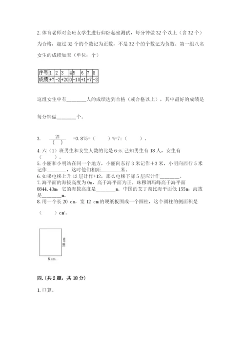 六年级毕业班数学期末考试试卷精品（历年真题）.docx