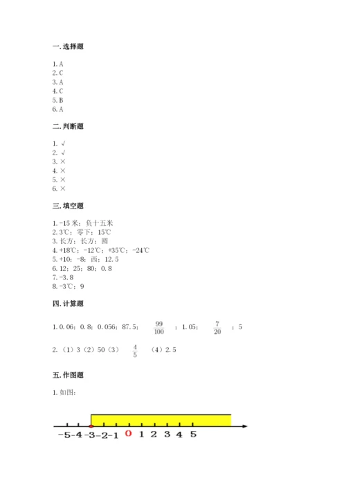 七里河区六年级下册数学期末测试卷及1套完整答案.docx