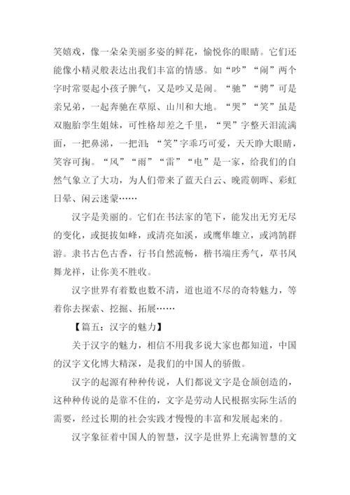 汉字的魅力作文.docx