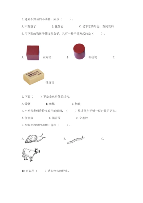 教科版一年级下册科学期末测试卷【全国通用】.docx