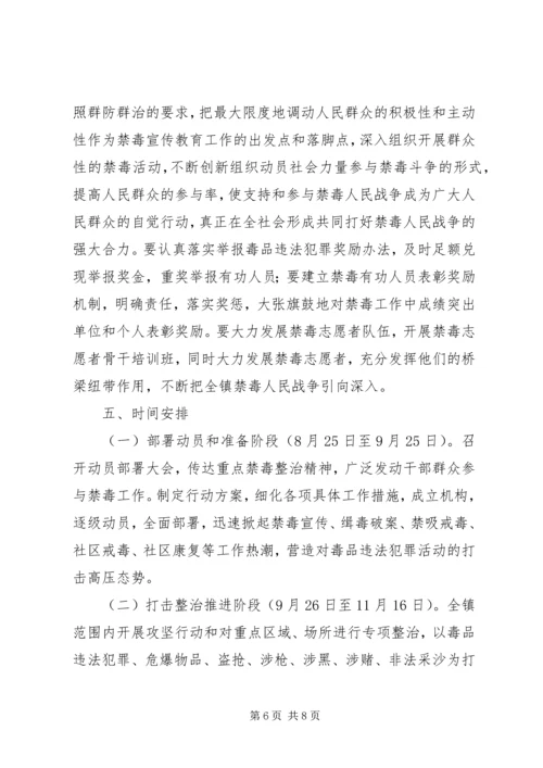 镇禁毒重点整治工作方案.docx