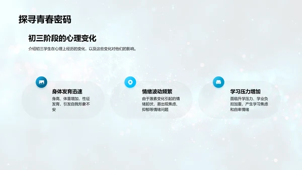 初三心理健康讲座PPT模板