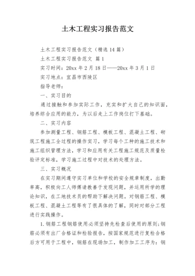 土木工程实习报告范文.docx