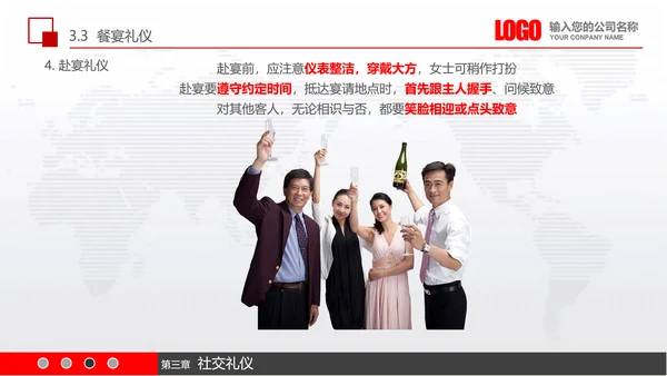 实用员工入职商务礼议培训PPT