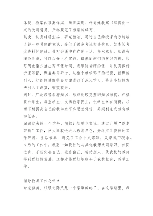 指导教师工作总结范文.docx