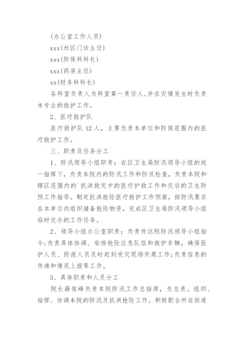 医院防汛应急预案.docx