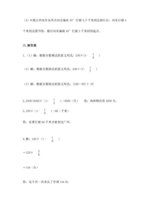 人教版六年级上册数学期中测试卷精品【考点梳理】.docx