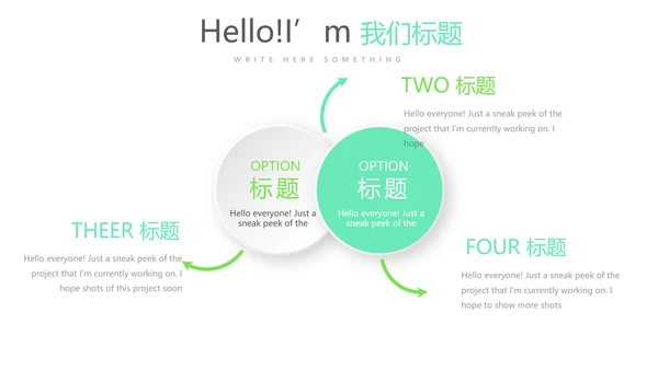 绿色时尚微立体述职报告商务通用PPT动态模板