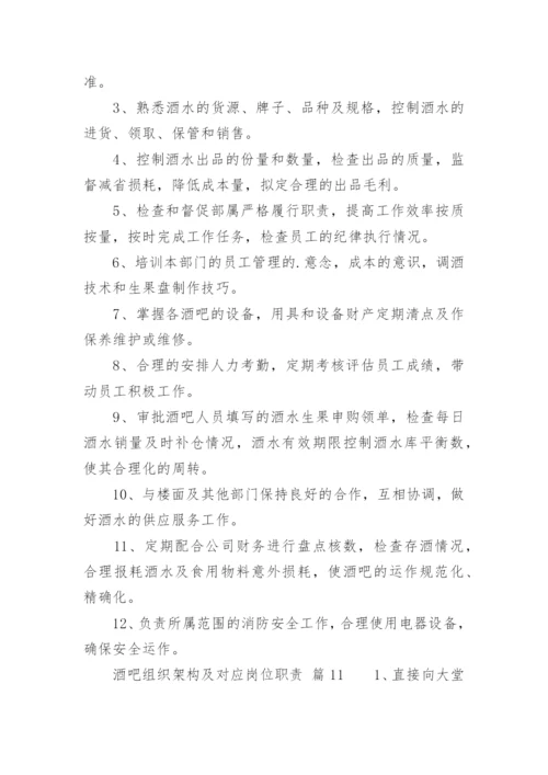 酒吧组织架构及对应岗位职责.docx