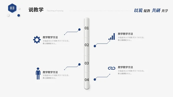 蓝色简约微粒体教师说课教学课件教育教学设计ppt模板