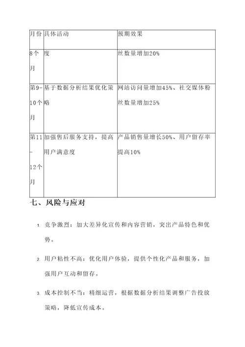 推广运营运作方案