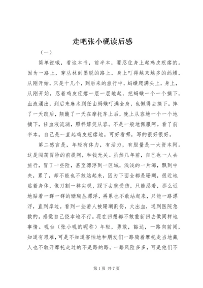 走吧张小砚读后感.docx