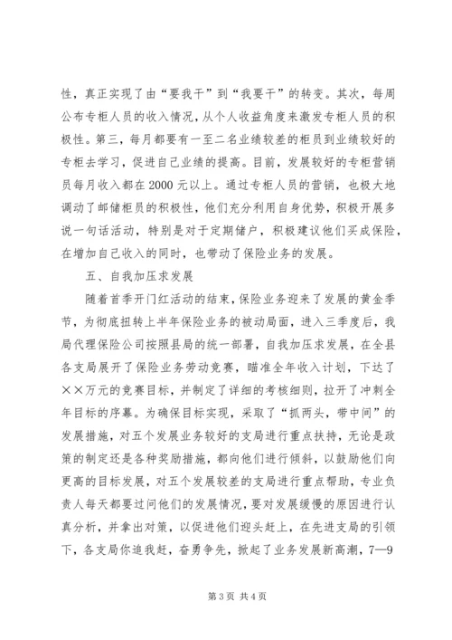 代理保险业务经验.docx