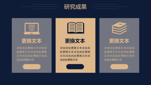 深色毕业论文答辩通用PPT模板
