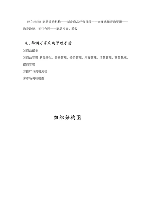 华润万家采购调查汇总报告.docx