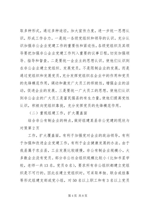 某县非公党建的现状与对策 (2).docx