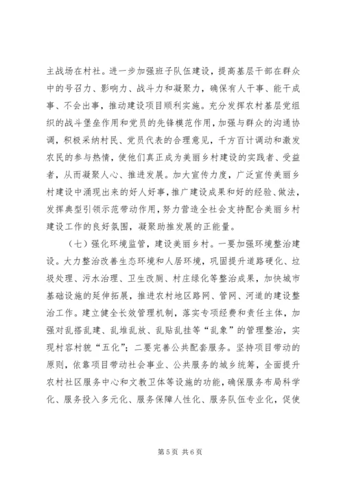 关于某村美丽乡村建设的思考.docx