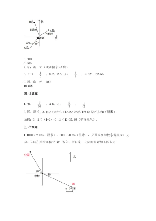 人教版六年级上册数学期末测试卷精品【黄金题型】.docx