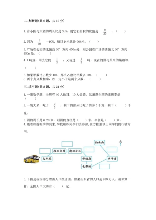 人教版六年级上册数学期末检测卷精品（考点梳理）.docx