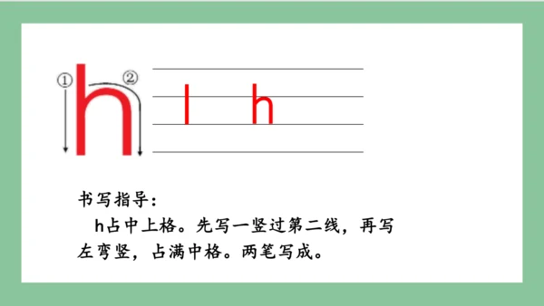 部编版语文一年级上册汉语拼音 5 g k h（课件）