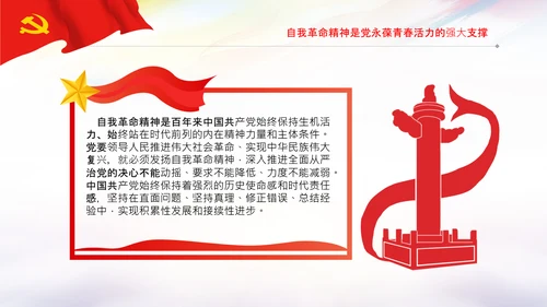 学习坚持自我革命十个坚持党课党支部PPT课件