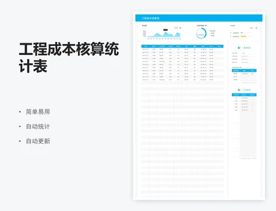 工程成本核算统计表
