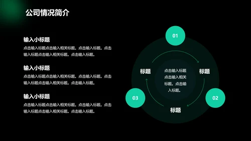 绿色光晕行业招商合作计划书PPT模板