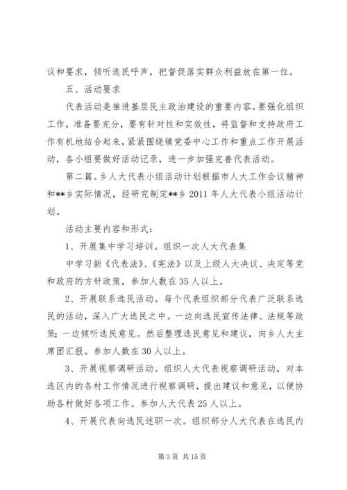 人大代表小组活动计划5篇.docx
