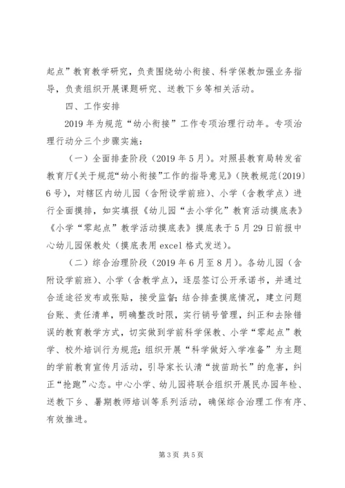 规范“幼小衔接”专项治理工作方案.docx