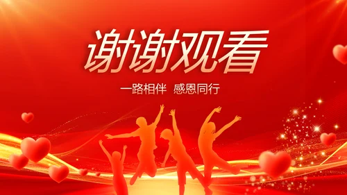 红色喜庆员工生日会生日派对动态PPT模板