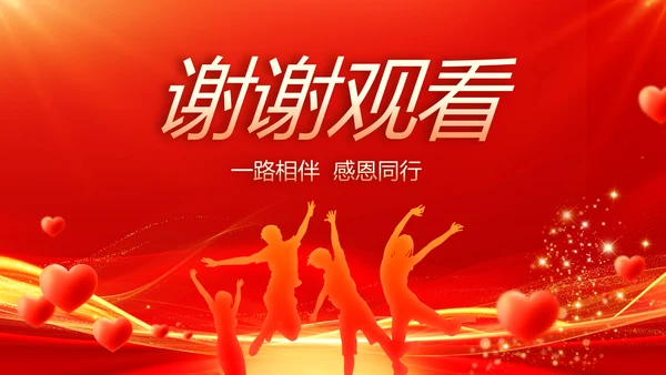 红色喜庆员工生日会生日派对动态PPT模板