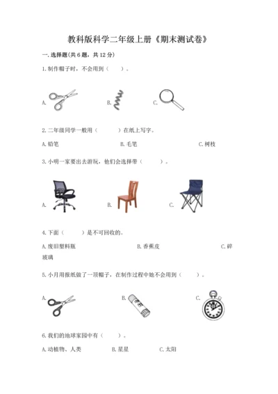 教科版科学二年级上册《期末测试卷》含完整答案（易错题）.docx