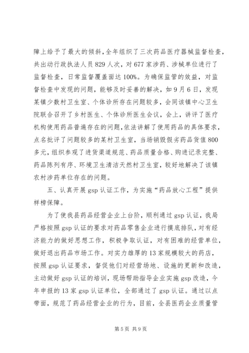 二00六年实施“药品放心工程”工作总结.docx