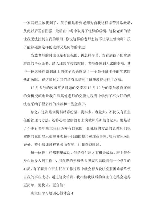 班主任学习培训心得体会.docx