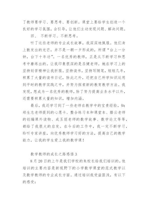 数学教师的成长之路感悟.docx